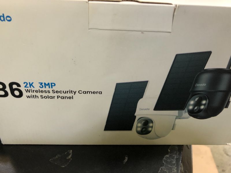 Photo 1 of 2K Cameras for Home Security-2.4G WiFi Outdoor Camera Wireless Solar/Battery Powered with solar panel, 360° Viewing, AI Human Detection, Color Night Vision, with SD Storage, Works with Alexa(2 Pack)