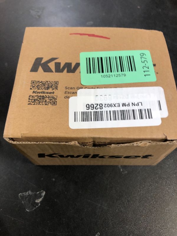 Photo 1 of Kwikset 660 Contemporary Deadbolt Deadbolt Lock, Matte Black Square Exterior Keyed Front Entry Door, Pick Resistant SmartKey Rekey Security, Single Cylinder Dead Bolt