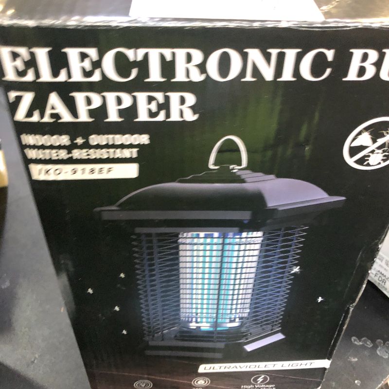 Photo 1 of AMUFER Bug Zapper for Outdoor & Indoor, 1/2 Acre Coverage Mosquito Lamp with 18W Bulb & 4400V High-Voltage, 100% Improvement in Mosquito Control Effect, Electric Fly Trap for Patio, Backyard, Home
