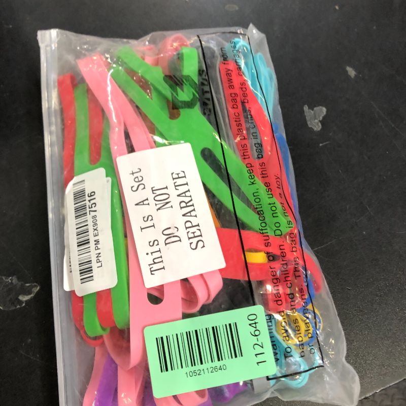 Photo 1 of Outus 40 Pieces 5 Size H Band Silicone Rubber Bands Assorted Color Rubber Bands Elastic Rubber Wrapping Bands for Books, Cameras, Art, Cooking, Wrapping, Exercise, Bag Wraps(Multicolor)