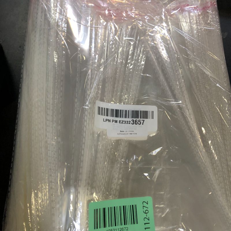 Photo 1 of Borningfire 200 Pcs 8" x 11" Self Seal Clear Cellophane Bags Resealable Plastic Apparel Bag Perfect for Packaging Clothing, T-Shirt, Brochure, Prints, Handicraft Gift Bags