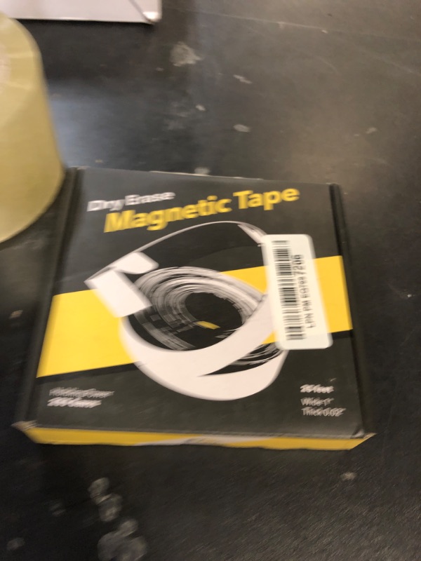 Photo 1 of X-bet MAGNET Magnetic Strips - 1 Inch x 25 Feet Magnetic Tape Roll - Blank Write On Magnets - Sticky Labels and Stickers - Writable Flexible Magnet Sheet for Whiteboards, Refrigerator and Crafts