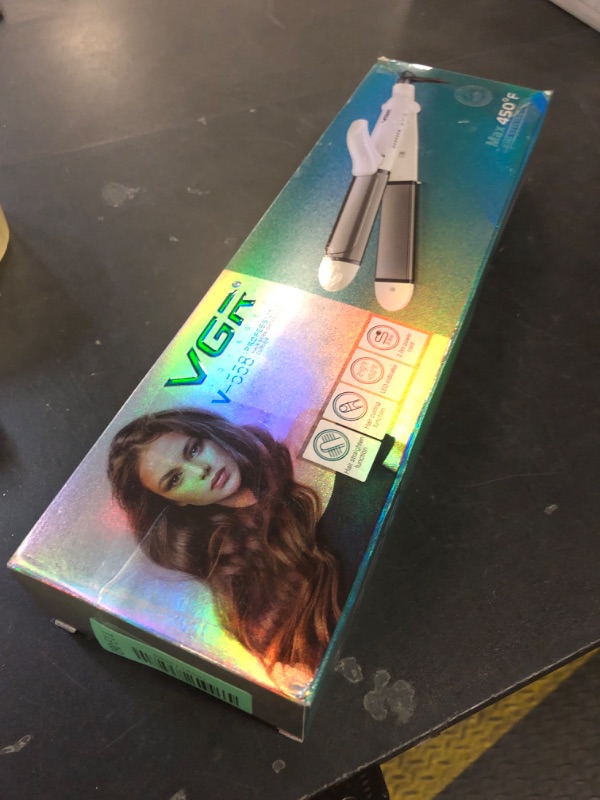 Photo 1 of Slim plate Professional Hair Straightener with Ceramic coated plate & Uniform heat technology Straightens All Hair Types 300? to 450? Adjustable Temp with LED Display 360° swivel cord