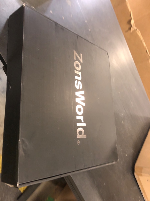 Photo 1 of ZonsWorld - Vinyl Record Holder Storage - Display Up to 50 Albums, Fits 7” and 12” Records or LPs - Music Record Storage and Organizer - Black Bamboo