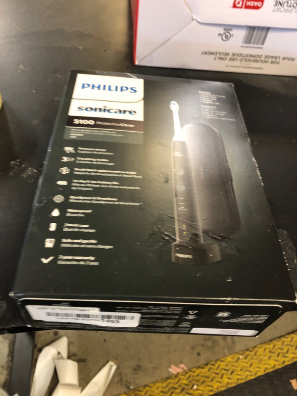 Photo 1 of Philips Sonicare ProtectiveClean 5100 Rechargeable Electric Toothbrush, with Pressure Sensor, 3 Cleaning Modes, SmarTimer and QuadPacer, 14-Day Battery Life, Travel Case, Black, Model HX6850/60