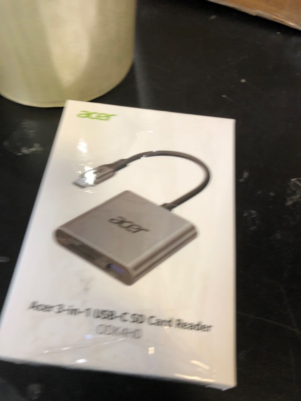 Photo 1 of Acer SD Card Reader USB C, 3 in 1 Memory Card Reader with Dual Slots & USB 3.0, Micro SD Card Adapter for iPhone 16/15 Compatible with Camera, Android, MacBook Pro/Air, Laptop