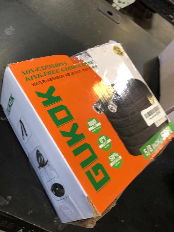 Photo 1 of GUKOK Garden Hose, Lightweight, Ultra Flexible, Durable, Kink-Free Garden Hose, RV, Marine and Camper Hose (50 FT)