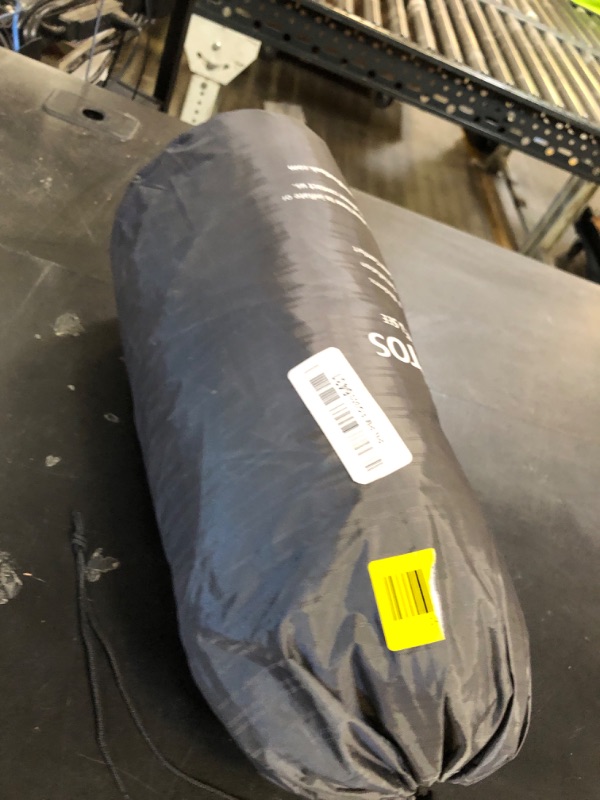 Photo 1 of TOBTOS Inflatable Camping Sleeping Pad with Pillow, Thick 6 Inch Ultralight Sleeping Pad with Built-in Pump, Lightweight Sleeping Mat for Camping, Backpacking, Hiking, Tent (Grey)