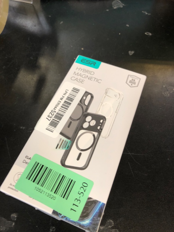 Photo 1 of ESR for iPhone 17 Pro Case, Camera Control, Compatible with MagSafe, Shockproof Military-Grade Protection, Magnetic Phone Case for iPhone 17 Pro, Classic Hybrid Case, Clear