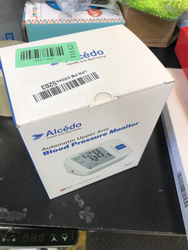 Photo 1 of Alcedo Blood Pressure Monitor for Home Use, Automatic Digital BP Machine with Large Cuff for Upper Arm, LCD Screen, 2x120 Memory, Talking Function