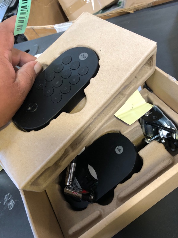 Photo 1 of Yale Matte Black Keyed Deadbolt Smart Lock with Google Matter, YRD510-MT1-BLK