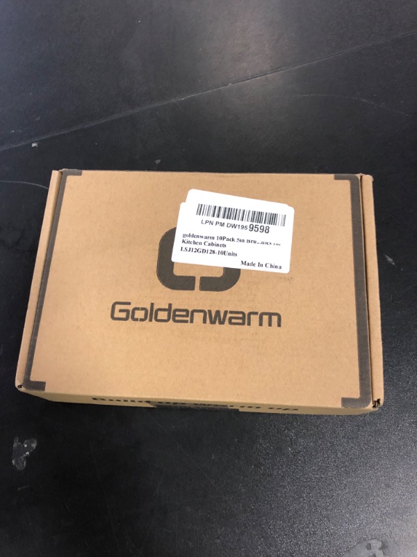 Photo 1 of goldenwarm 10Pack 5in Brushed Gold Cabinet Pulls Gold Cabinet Handles Gold Drawer Pulls Modern Cabinet Hardware Handles for Kitchen Cabinets