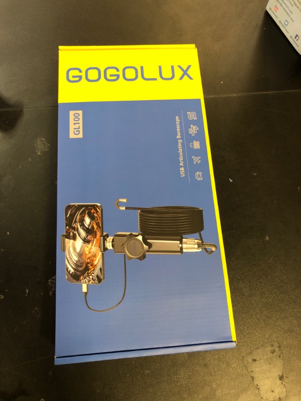 Photo 1 of Endoscope Camera with Light[360°Rotation], 1920P HD Articulating Borescope with Semi-Rigid Snake Camera, IP67 Waterproof Inspection, Gifts/Tools Bore Scope for Men for iPhone