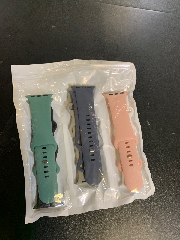 Photo 1 of Maledan Compatible with Apple Watch Band 38mm 40mm 41mm 42mm 44mm 45mm 46mm 49mm Women Men, 6 Pack Silicone Sport Strap Compatible for Apple Watch Bands iWatch Series 11 10 9 8 7 6 5 4 3 2 1 SE Ultra