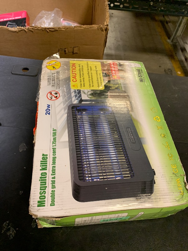Photo 1 of Electric Bug Zapper Indoor, Mosquito Zapper with 3500V Powerful Dual Grid & Remote, Fly Zapper Fly Trap Insect Killer for Patio Yard Home Kitchen Camping - Including 2 Replacement Bulbs (Black)