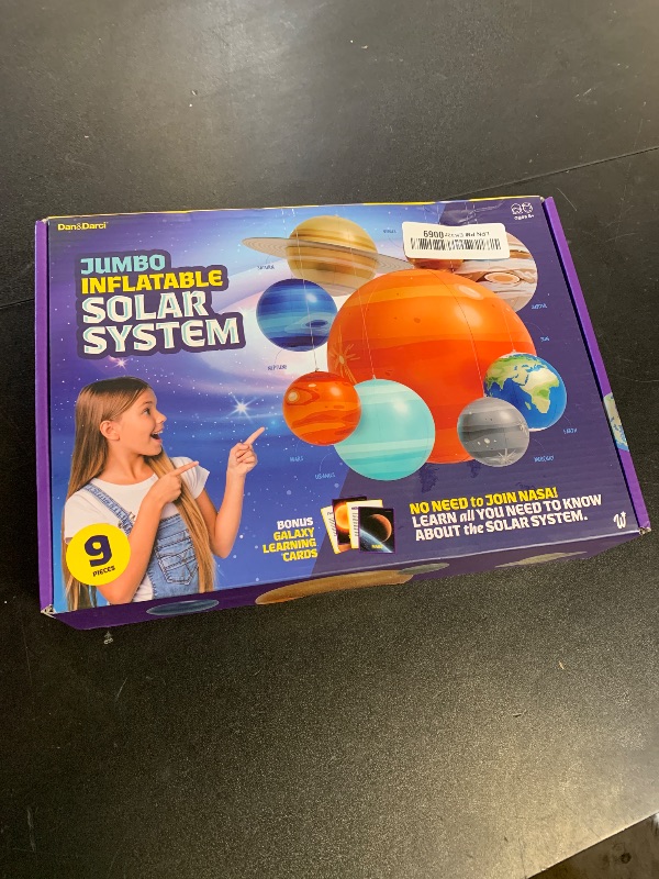 Photo 1 of Dan&Darci Inflatable Solar System Planets for Kids - Science Toys - Boys Room Decor Ceiling - Space Gifts - Outer Space Themed Party Decorations - Astronomy Gifts 5-7, 6-8, 8-12 Years Classroom