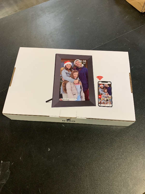 Photo 1 of Frameo 10.1 Inch Smart WiFi Digital Photo Frame,Digital Picture Frame Wi-Fi with 32GB Storage & SD Slot, Electronic Picture Frame IPS Touch Screen with Auto-Rotate, Frameo Digital Frame WiFi -White