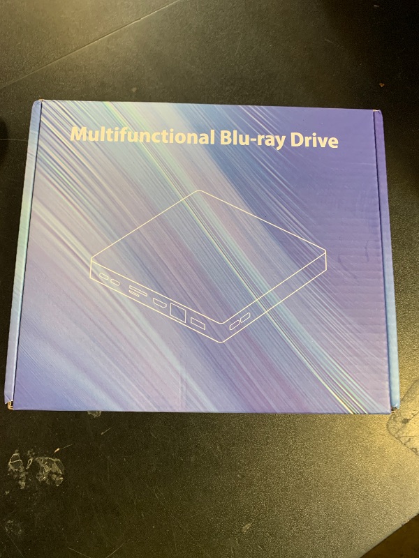 Photo 1 of 8 in 1 External Blueray/DVD Drive for PC, External CD/DVD Drive for Laptop Support 100G Disc 3D, Bluray Burner with HDMI/LAN/USB 3.0/Type-C/SD/TF Port, Blu-ray Player for Windows XP/7/8/10/11 MacOS