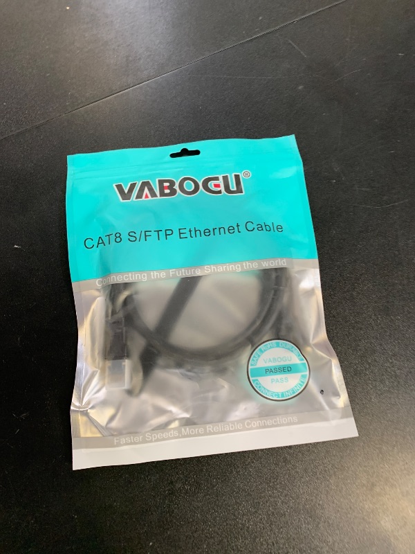 Photo 1 of Vabogu Cat 8 Ethernet Cable, 3ft Heavy Duty High Speed Internet Network Cable, 26AWG, 2000Mhz 40Gbps with Gold Plated RJ45 Connectors, Shielded for Indoor & Outdoor Use