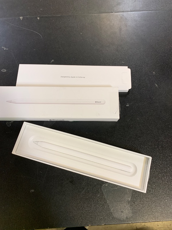 Photo 1 of Apple Pencil (2nd Generation): Device Compatibility Check Required - Pixel-Perfect Precision, Perfect for Note-Taking, Drawing, and Signing documents. Attaches, Charges, and Pairs magnetically.