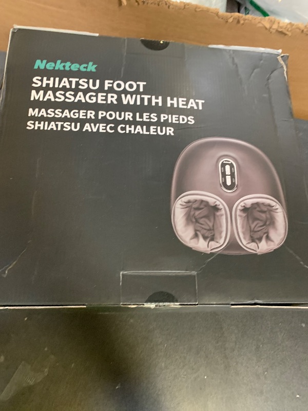 Photo 1 of Nekteck Shiatsu Foot Massager with Heat, FSA Eligible Deep Kneading Therapy Air Compression, HSA Feet Massage Improve Blood Circulation Foot Wellness Soothing Pain Relief, Relax for Home Office Use