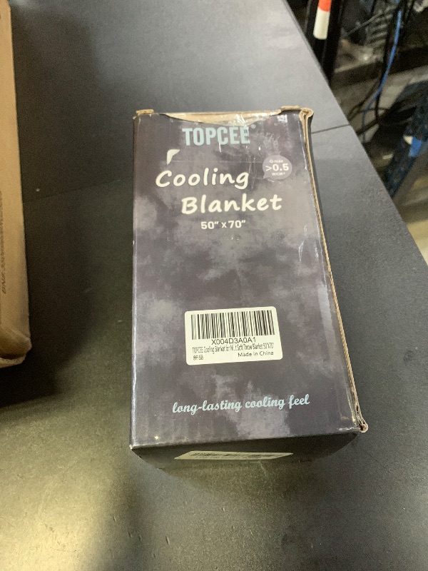 Photo 1 of Topcee Cooling Throw Blanket for Night Sweats Decorative Tie Dye, Absorbs Heat to Keep Cool on Warm Nights, Q-Max 0.5 Cooling Blankets for Hot Sleepers, Cool Lightweight Sofa Throw Blanket (50"x70")