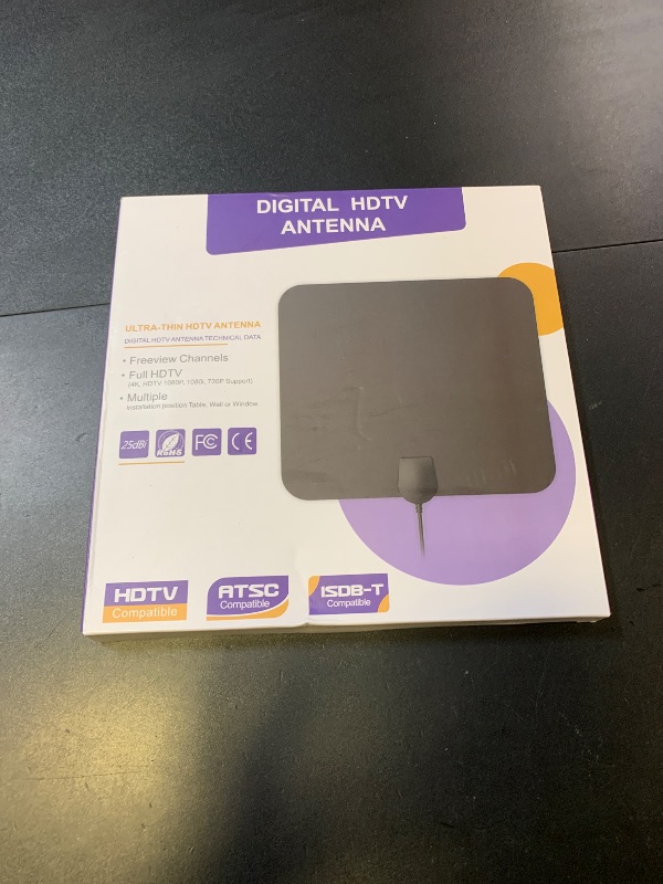 Photo 1 of TV Antenna Indoor Long Range 900 Miles, Supports 4K 1080p Smart TV Signal Reception with Signal Amplifier 16ft HDTV Coax Cable