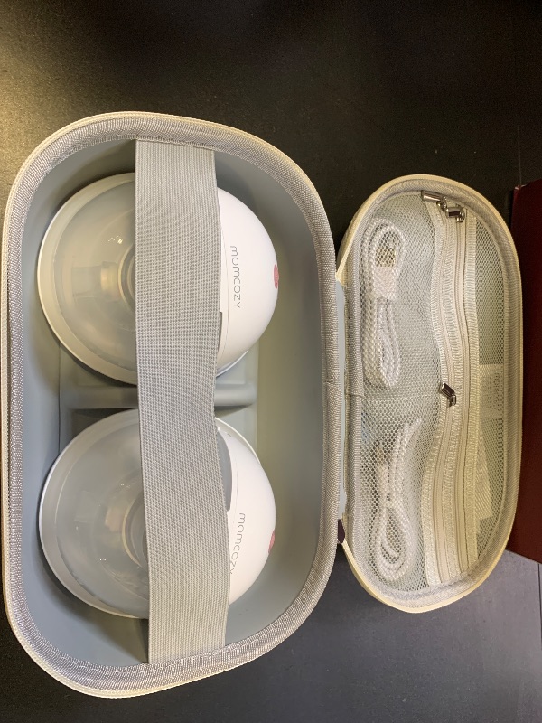 Photo 1 of Momcozy M5 Hands-Free Wearable Breast Pump, Double-Sealed Flange for Baby-Like Comfort, 3 Modes & 9 Suction Levels, Portable Electric Pump – 24mm, 2-Pack Cozy Red