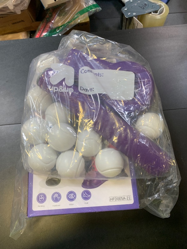 Photo 1 of NIPLOOOW 2 in 1 T Ball Sets for Kids 3-5,Tee Ball Set with 10 Balls,Step on Pitching Machine,Teeball Batting Tee,Baseball Toys Outdoor/Indoor Sport Toys Gift for 3 4 5 6 7 8 Year Old Kids Girls
