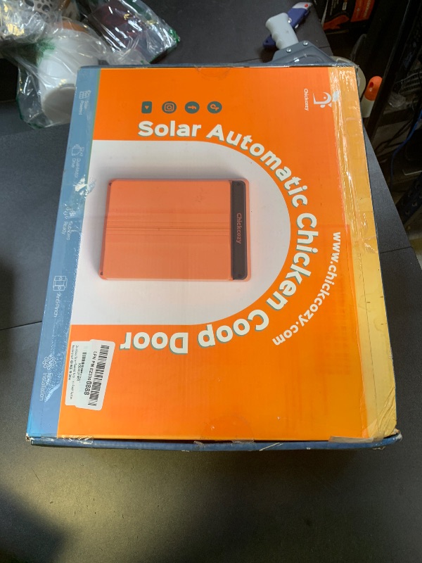 Photo 1 of Chickcozy Solar-Powered Automatic Chicken Coop Door, Dual Motor Chicken Coop Door with Light Sensor, Timer & Manual Mode, Automatic Coop Door with Dual Anti-Pinch System, Weatherproof