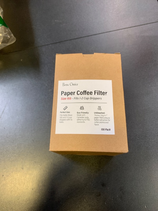 Photo 1 of Disposable Small Coffee Filters,100PCS Unbleached Basket Coffee Paper Filter for Ninja Pods & Grounds Specialty Single-Serve Coffee Maker PB051 PB041, Kalita Wave Dripper 155, Pour Over Coffee Maker