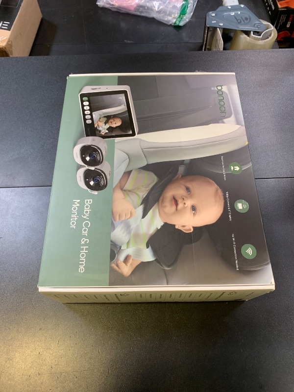 Photo 1 of bonoch 2-in-1 Car Home Dual-Use Baby Monitor, 5" 1080P HD Clear View Wireless Monitor, 2 USB Powered Cameras for Baby, Seamless Transition Between Car & Home, 360° Rotatable, Night Vision