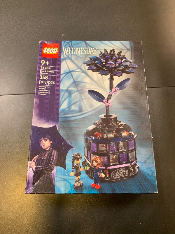 Photo 1 of LEGO Wednesday Black Dahlia Flower Building Toy - Pretend Play Set for Girls & Boys, Ages 9+ - with Wednesday Addams & Professor Minidolls - Building Blocks for Kids - Gift Idea for Birthdays - 76784