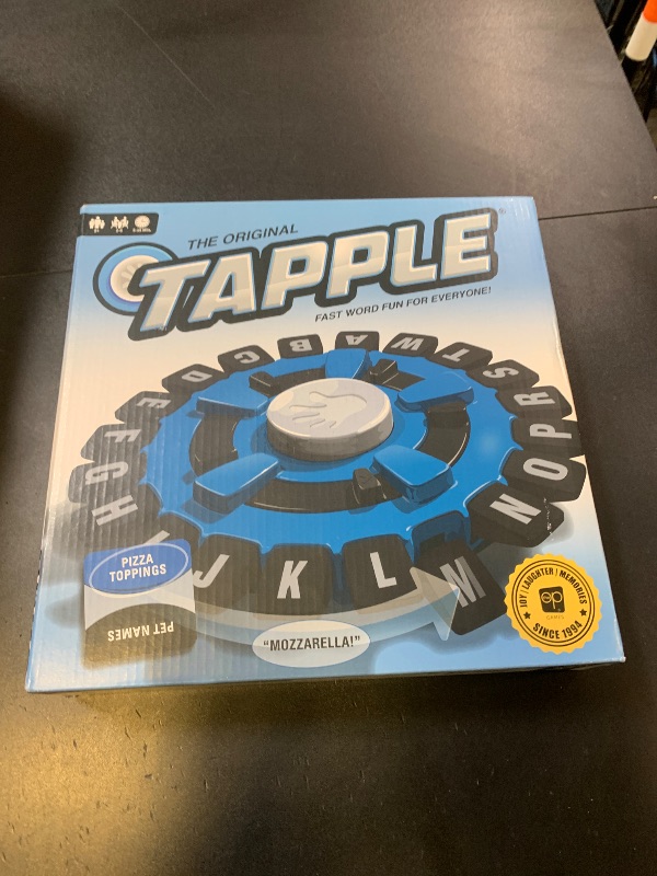 Photo 1 of The Original TAPPLE, The Fast-Paced Family Board Game, Choose a Category & Race Against the Timer to be the Last Player, Learning Word Game for Ages 8 & Up, 2-8 Players, 15-20 Minute Play Time