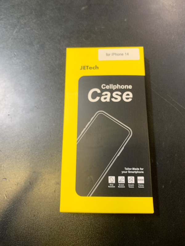 Photo 1 of JETech Case for iPhone 14 6.1-Inch, Non-Yellowing Shockproof Phone Bumper Cover, Anti-Scratch Clear Back (Clear)