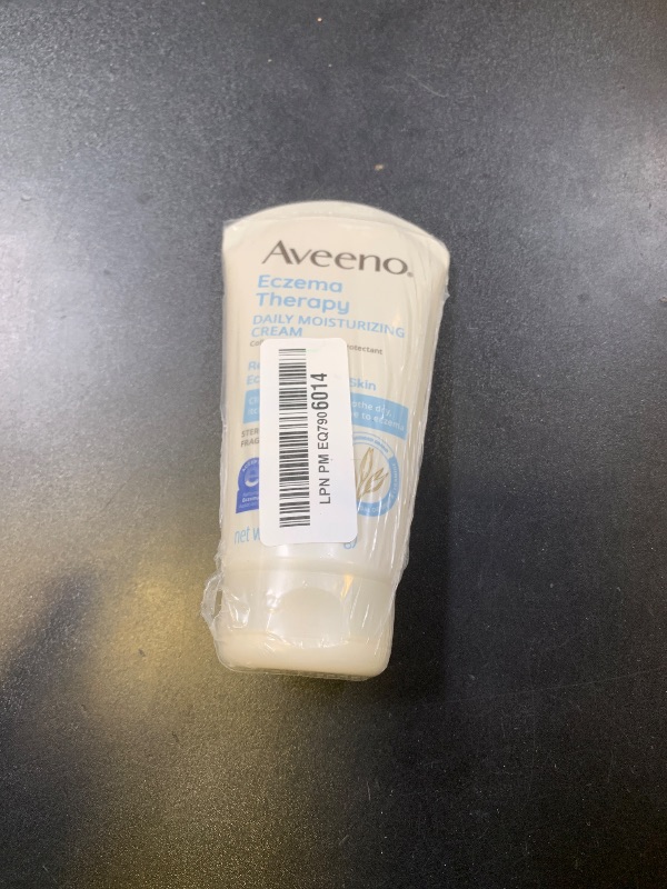 Photo 1 of Aveeno Eczema Therapy Daily Moisturizing Body Cream for Sensitive Skin, Soothing Eczema Relief Cream, Colloidal Oatmeal & Ceramide for Dry & Itchy Skin, Steroid- & Fragrance-Free, 5 oz, Pack of 3