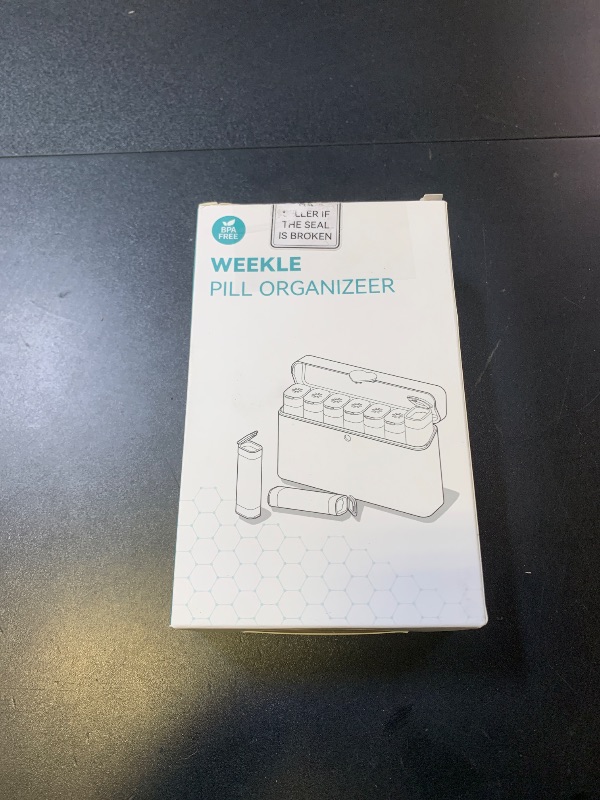 Photo 1 of Daviky Pill Organizer 2 Times a Day - Large Capacity Weekly AM PM Pill Box with Heart Latch, 7 Day Travel Pill Case, Cute Medicine Organizer for Medication, Vitamins, Supplements