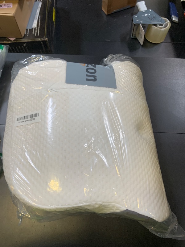 Photo 1 of JINXIA Cervical Neck Pillow for Neck and Shoulder, Odorless Memory Foam Pillows & Soft Silk Cover, Ergonomic Orthopedic Neck Support Pillow for Side Back Stomach Sleepers, Gray