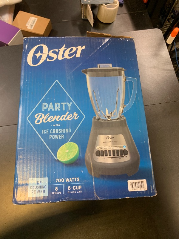 Photo 1 of Oster® Classic Series 8-Speed Blender with 6-Cup Glass Jar, Gray