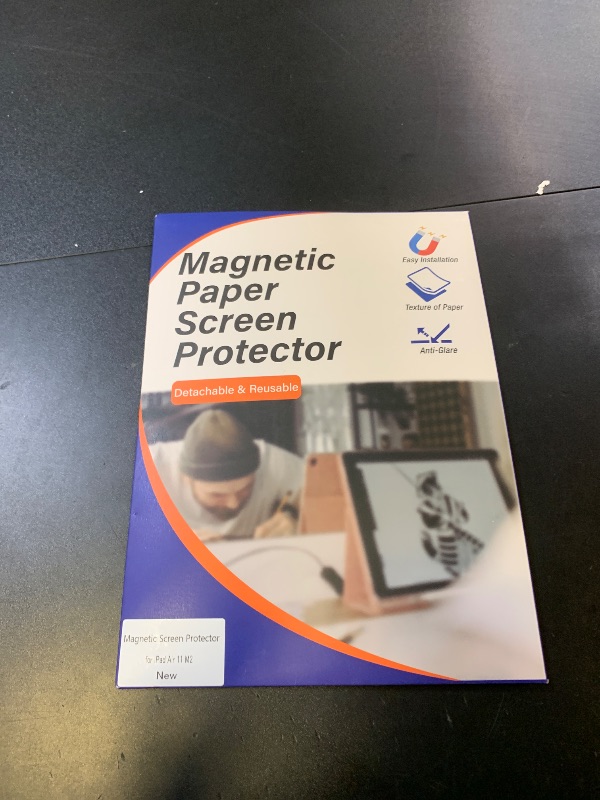 Photo 1 of FOJOJO Magnetic Paper Screen Protector for iPad Air 11-Inch M3 2025/M2 2024,Detachable and Reusable Nano Adsorption High Sensitive Anti Glare Matte Film for Note-Taking,Drawing, Art