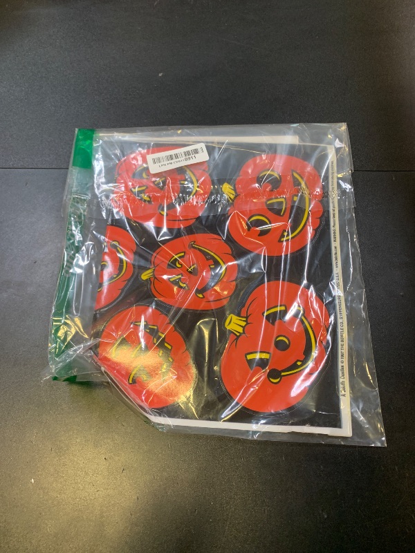 Photo 1 of Jack-O-Lantern Clings Party Accessory (1 count) (11/Sh)