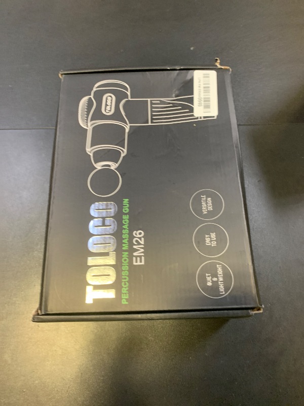 Photo 1 of TOLOCO Massage Gun, Deep Tissue Back Massager for Athletes with 10 Massage Heads, Electric Muscle Percussion Massager for Any Pain Relief, FSA and HSA Eligible, Gifts for Fathers Day, Grey