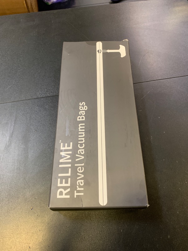 Photo 1 of Relime Classic Series Vacuum Bags for Travel Luggage with Wireless Pump, Compression Bags for Carry On Suitcases and Backpack, Vacuum Seal Packing cube for Cloth Packing (1PC + PUMP)