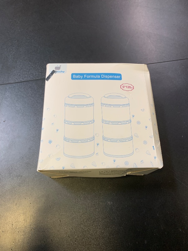 Photo 1 of Termichy Stackable Formula Dispenser Portable Milk Powder Container, 2 Pack, Light Pink