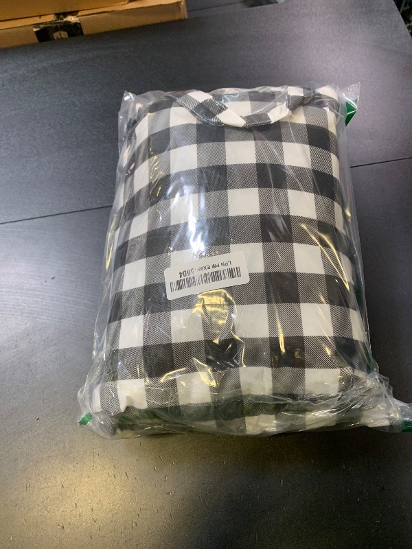 Photo 1 of RNOONY Vinyl Fitted Picnic Table Cover with Bench Covers and Bag, 6ft Outdoor Waterproof Windproof Tablecloth with Elastic Edges. Camping RV Gear Campers Must Have 72x30 Inches 4 Pcs Set (Black)