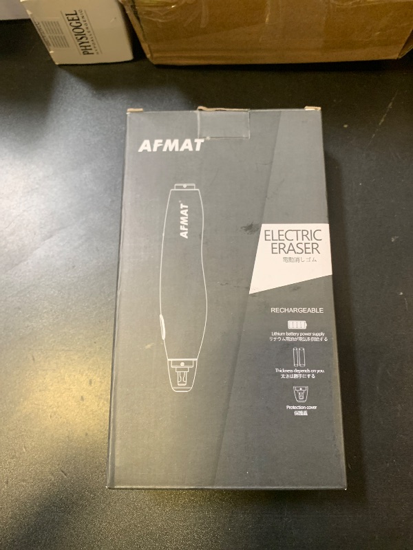 Photo 1 of AFMAT EE03 Electric Eraser for Artists, 140 Eraser Refills, Rechargeable Electric Erasers for Drawing, Artist Erasers for Drafting, Painting, Sketching, Architectural Plans, Detailer Tool-White
