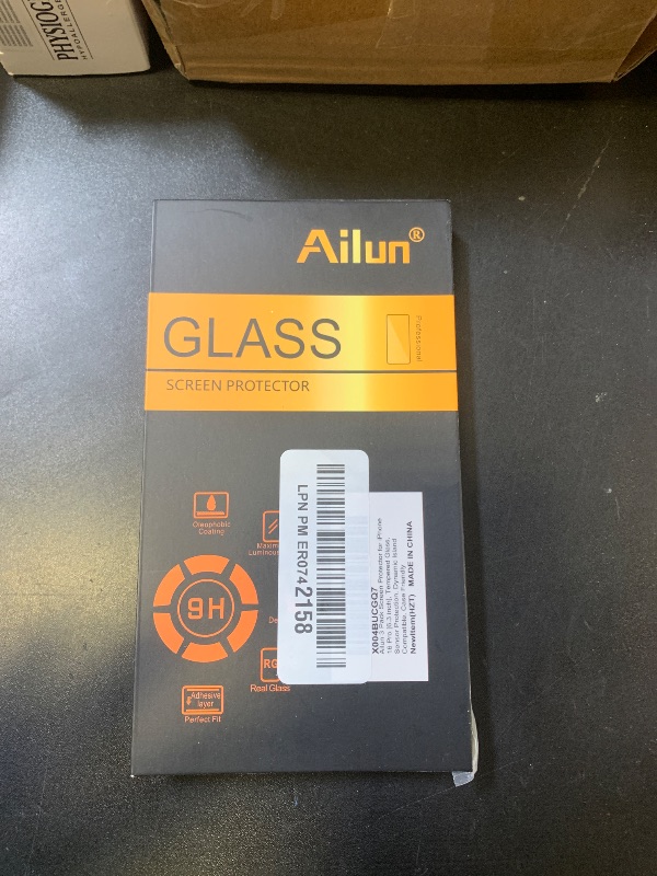 Photo 1 of Ailun 3 Pack Screen Protector for iPhone 17 / iPhone 16 Pro [6.3 inch] with Installation Frame, Tempered Glass, Sensor Protection, Dynamic Island Compatible, Case Friendly