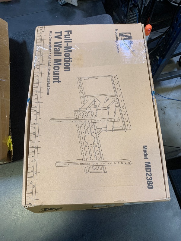 Photo 1 of Mounting Dream TV Wall Mount for 32-65 Inch Television,Mount with Swivel and Tilt, Full Motion Bracket with Articulating Dual Arms, Fits 16inch Studs, Max VESA 400X400 mm, 99lbs, MD2380