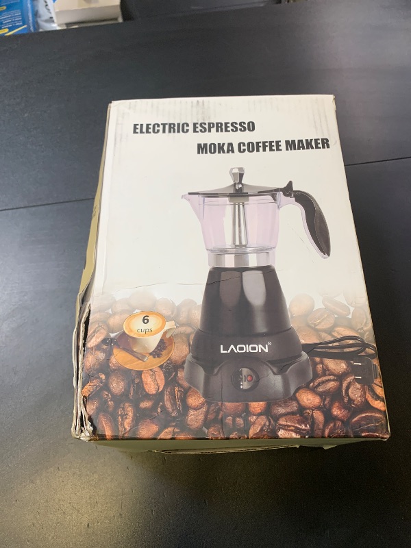 Photo 1 of LAOION Cuban Coffee Maker, 6 or 3cup Electric Espresso Coffee Maker, Portable Cafeteras Electricas Modernas, Electric Moka Pot with Detachable Base & Overheat Protection, Coffee Gift for Home Travel