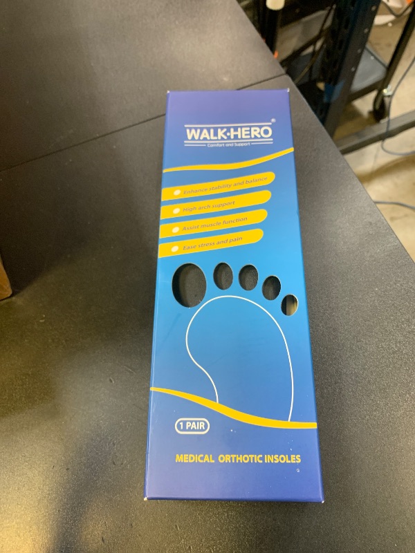 Photo 1 of Inserts Relieve Plantar Fasciitis - Flat Feet Insoles Arch Supports, Orthotic Insoles for Foot Pain Arch Pain Reduce Muscle Fatigue Absorb Shock (Mens 4-4 1/2 | Womens 6-6 1/2)